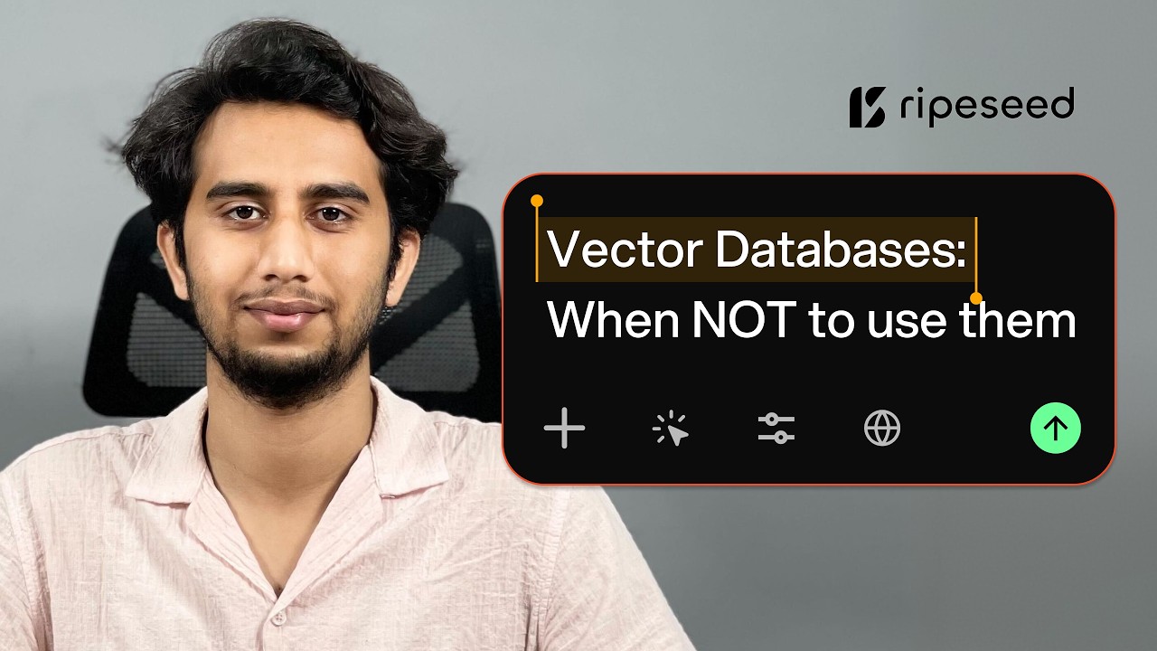 When Vector Databases are the right choice and when to avoid them ft. Afaq Ahmad | RipeSeed