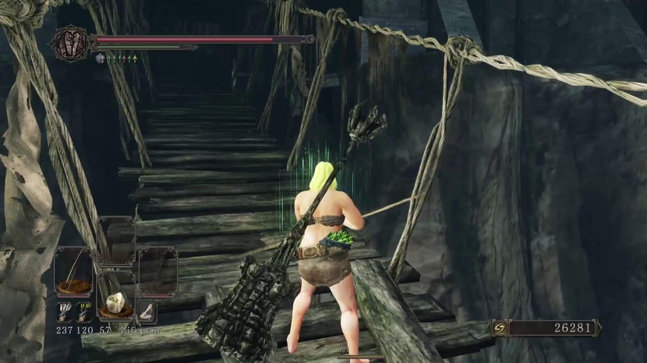 Dark Souls 2 sotfs PS5 - NO death armor shield & parry run - try 82