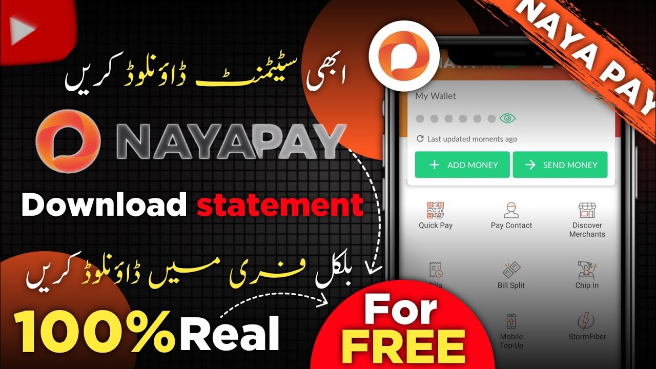 How to download Nayapay statement || Full method || for free