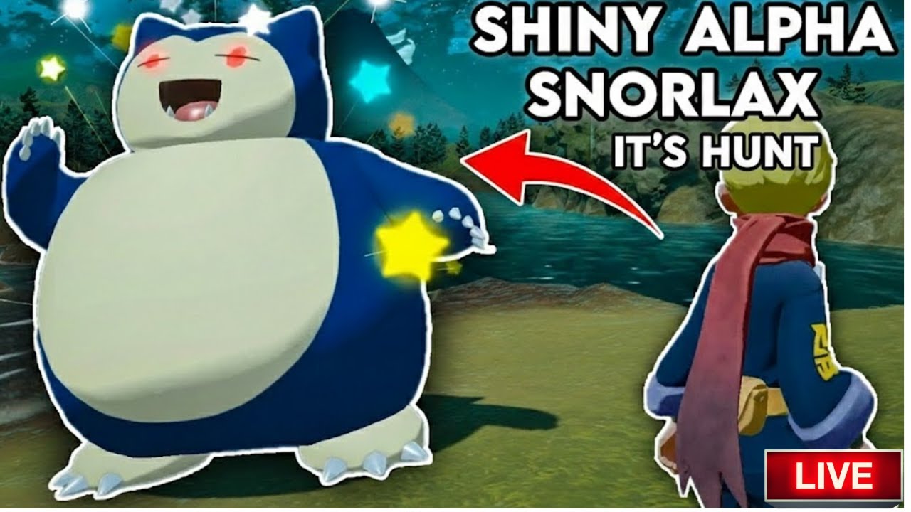 Hunting the MASSIVE SHINY ALPHA SNORLAX! ✨ | Shalpha Snorlax ki Khoj 💎 #1 | #pokemonlegendsarceus