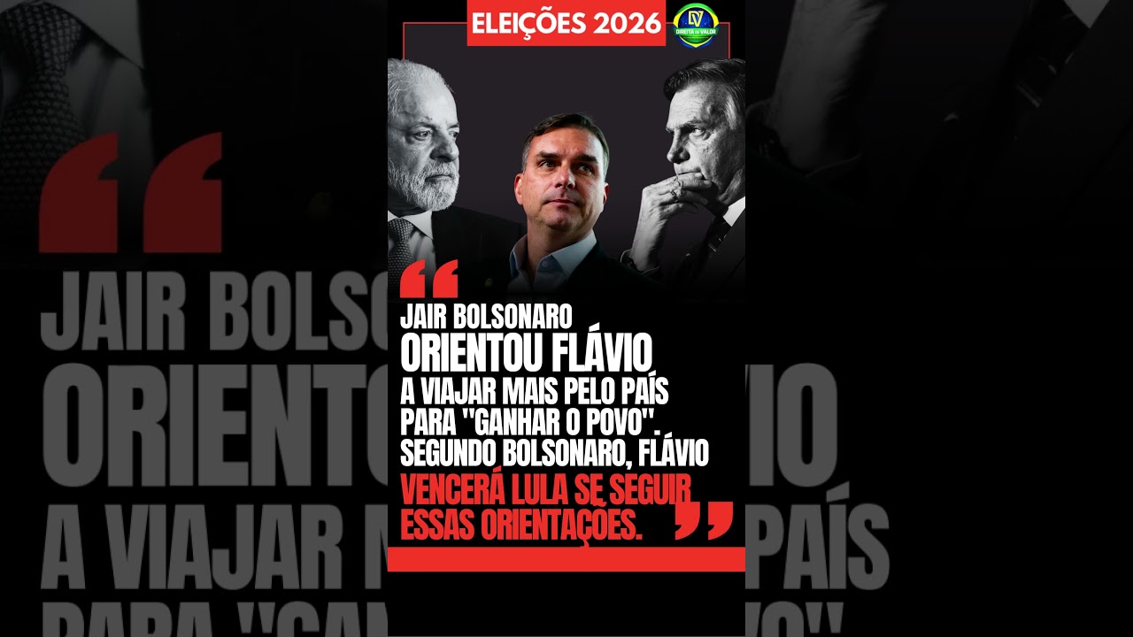 🚨BOLSONARO J&Aacute; V&Ecirc; FL&Aacute;VIO VENCER LULA!💥PARA O EX-PRESIDENTE, FL&Aacute;VIO VENCE LULA (PT) SE 'GANHAR O POVO'