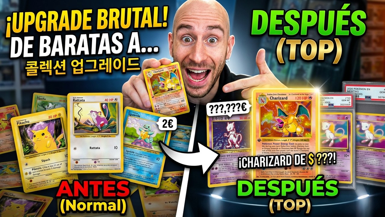 MEJORÉ mi COLECCION de CARTAS POKEMON en COREANO del RETO de los primeros 151 POKEMON de CANTO