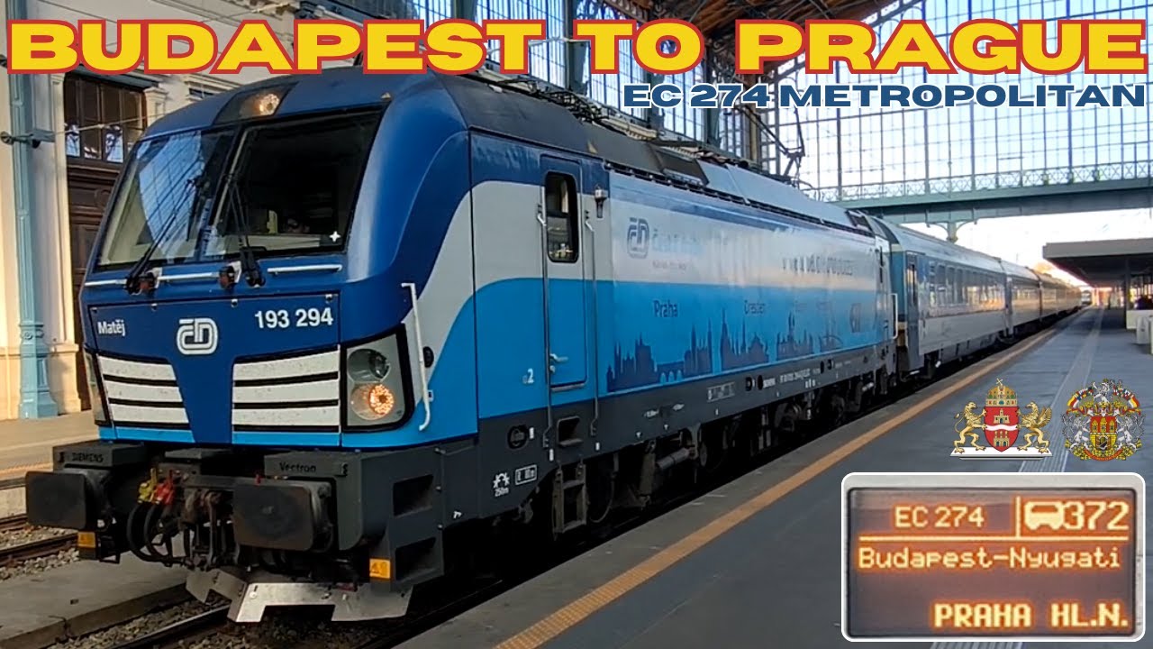 BUDAPEST 🇭🇺 to PRAGUE 🇨🇿 by Metropolitan Eurocity train