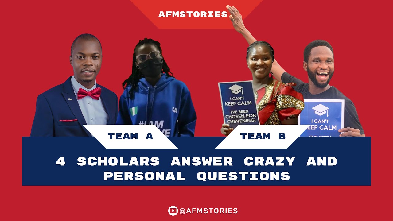 4 Scholars Answer Crazy And Personal Questions | #Chevening #Mastercard #Erasmus #Sweden
