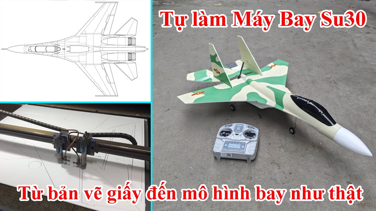 Quá trình sản xuất máy bay Su30 - Từ bản vẽ trên giấy đến mô hình bay như thật | #4dmodel #DIY #su30