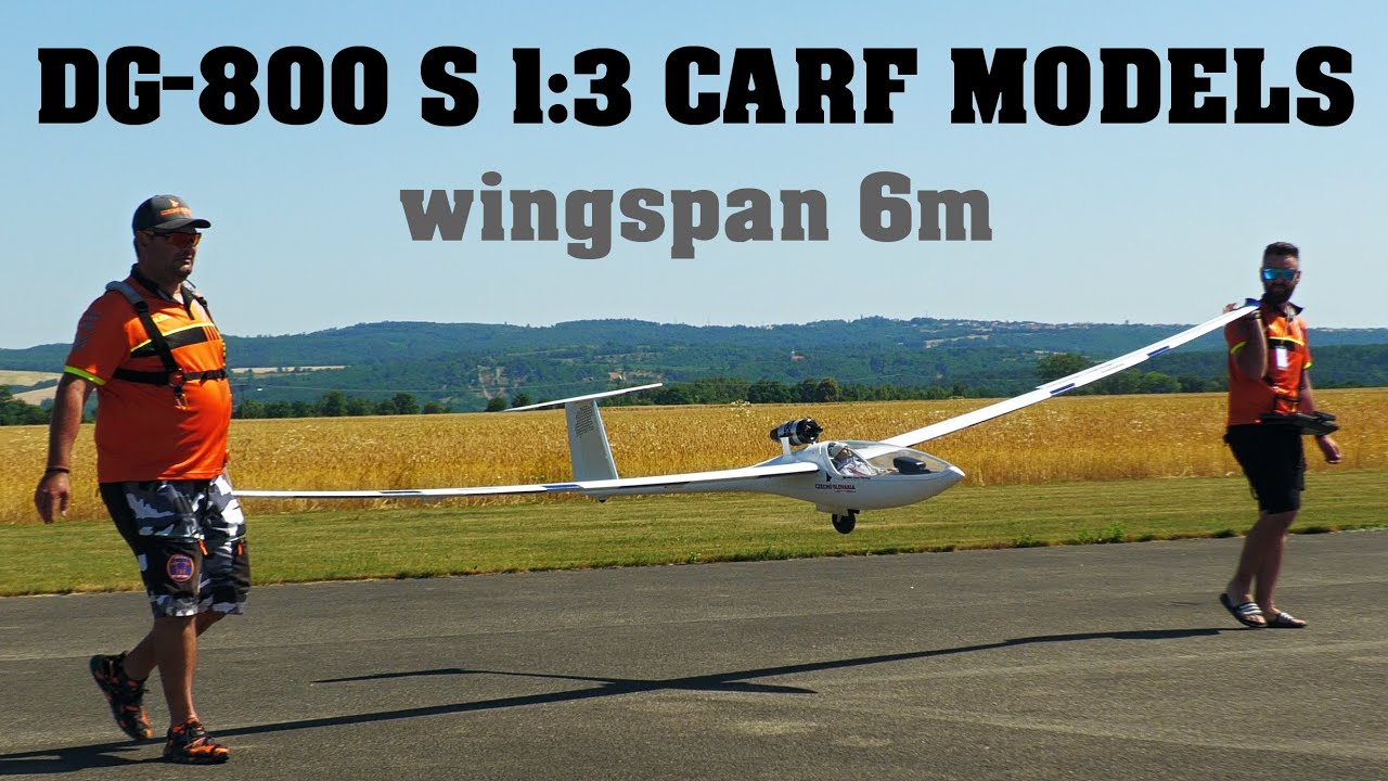 DG-800 S 1:3 CARF MODELS | 6m scale jet turbine RC glider | 4K | 2023