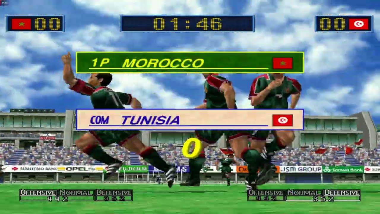 Virtua Striker 2 ver. 2000.1 - MOROCCO  Playthrough - Arcade Mode