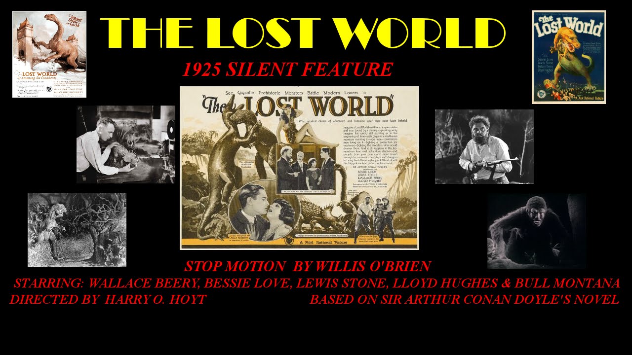 The Lost World 1925 silent full feature film Willis O'Brien dinosaurs stop motion Wallace Berry