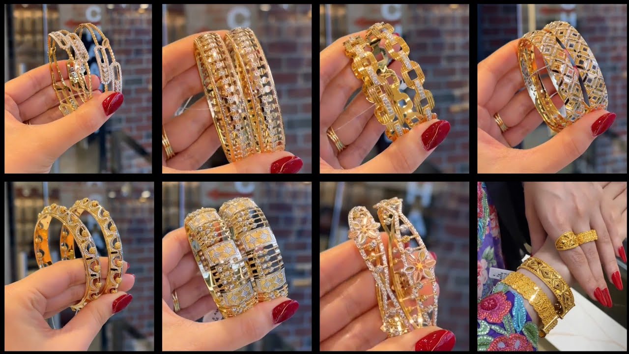 #22ct Ladies #2025 Fancy Daily Wear Gold Bangles collection|Huge variety of Gold bangles designs 💕