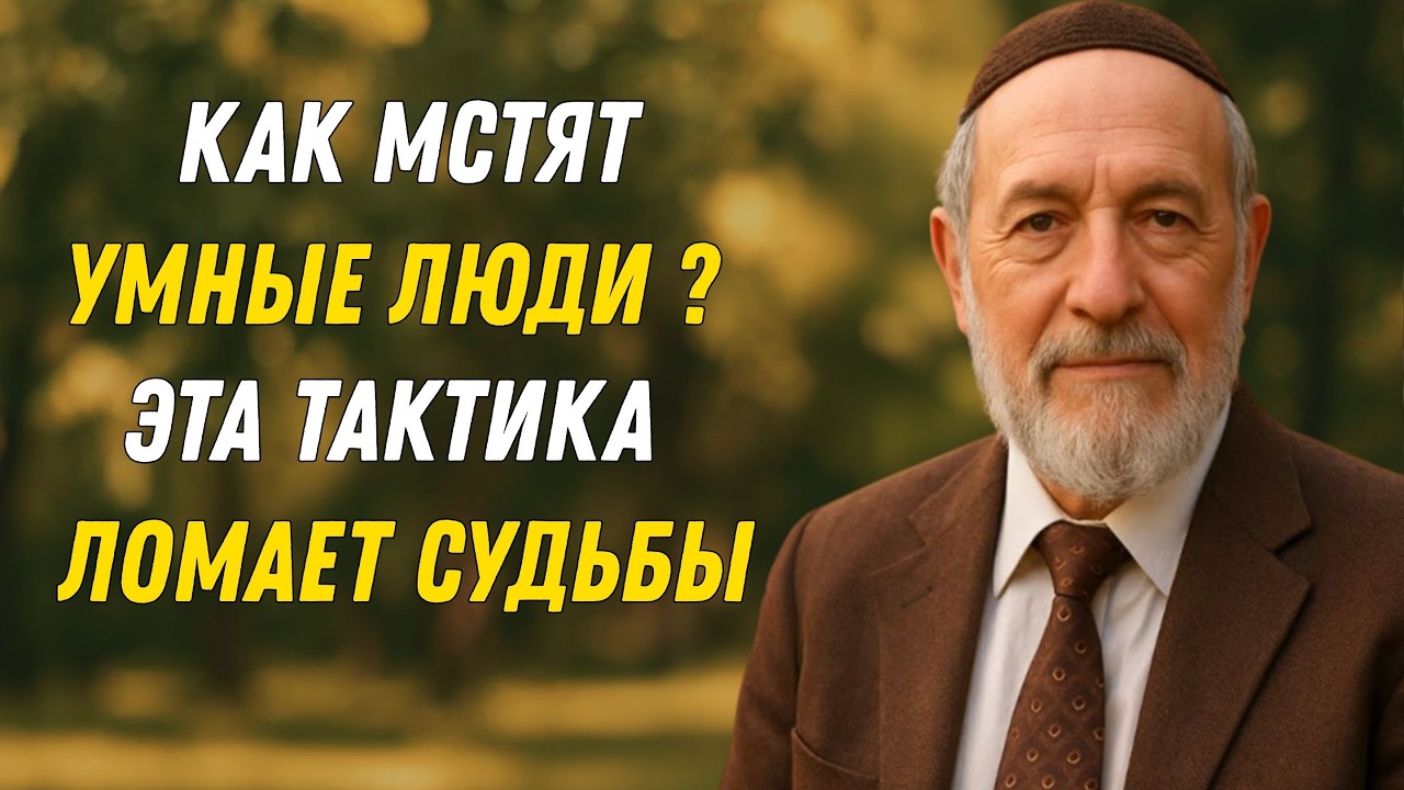 Как умные люди мстят? Беспроигрышная тактика! | Еврейская концепция