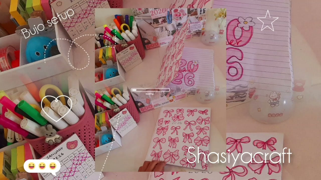 #2026 #bujosetup #trending #shasiyacraft🦋🤩#diy #bookmakover🌷😊🦋