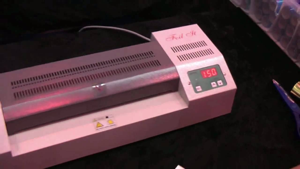 How to foil on laser printed images.