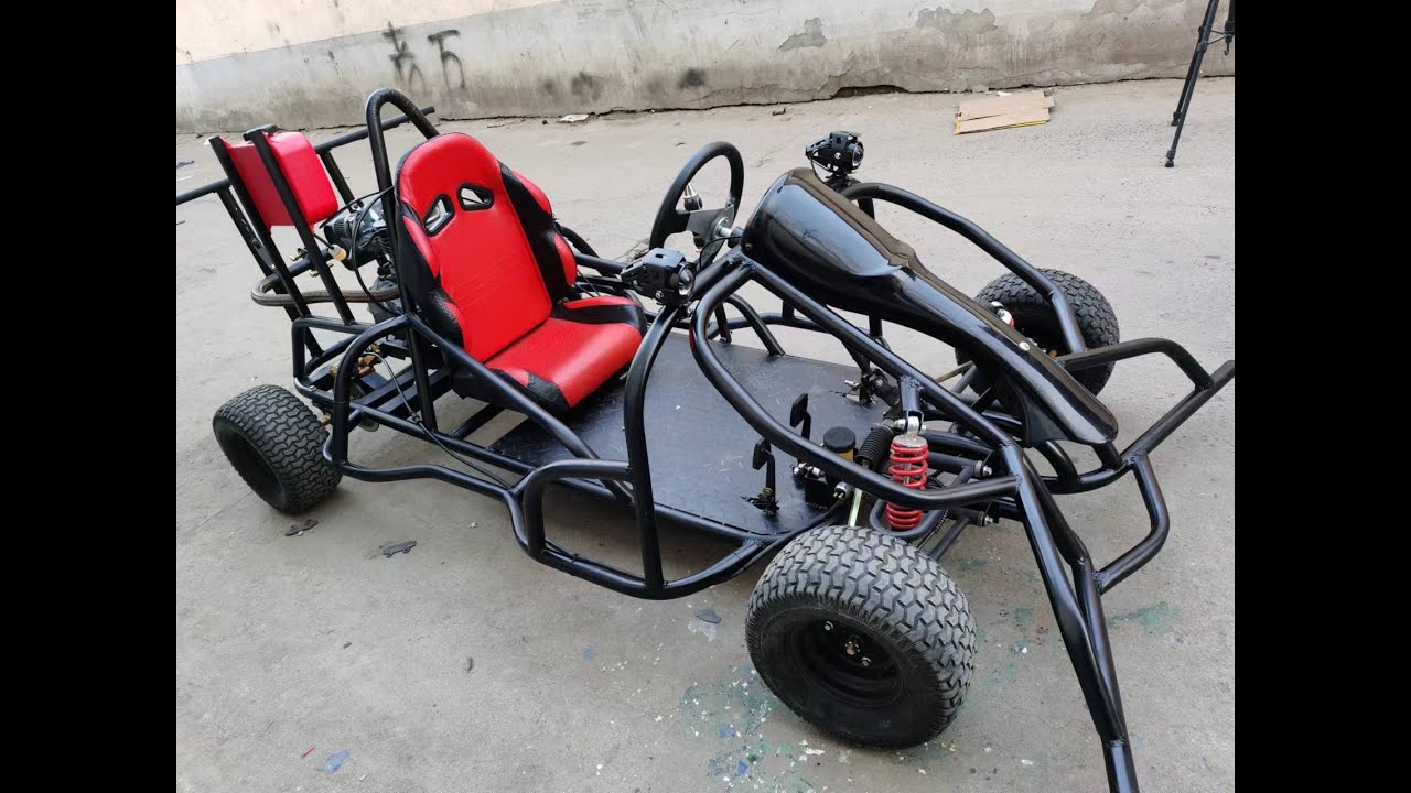如何在家自制一台油电混动卡丁车 How To Make A Go Kart For Both Oil And Electricity At Home
