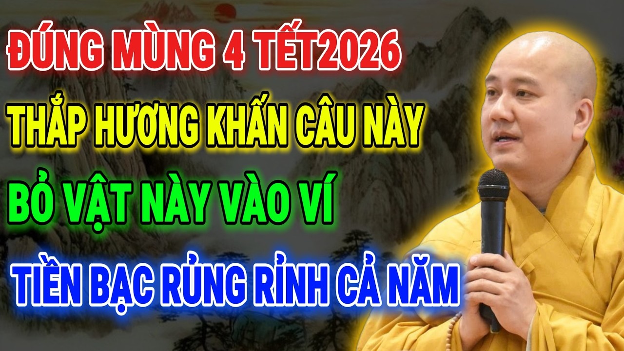 THẦY PHÁP HOÀ NHẮC NHỞ: Mùng 4 Tết Khấn Đúng Câu Này, Ví Có Thêm Vật Này – Tiền Bạc Cả Năm Rủng Rỉnh