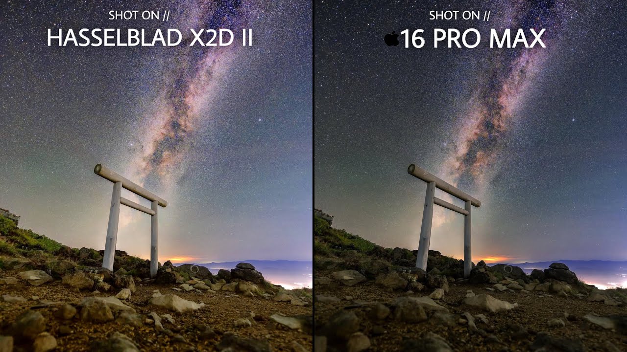 Hasselblad X2D II 100C VS iPhone 16 Pro Max | Night Mode Camera Test 