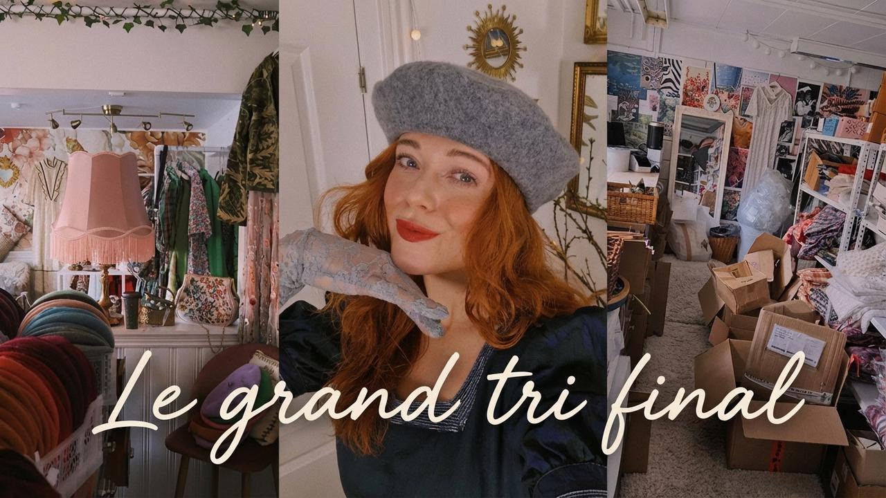 Je vide mon studio bohème vintage avant de partir à la campagne (C'est le bazar !)
