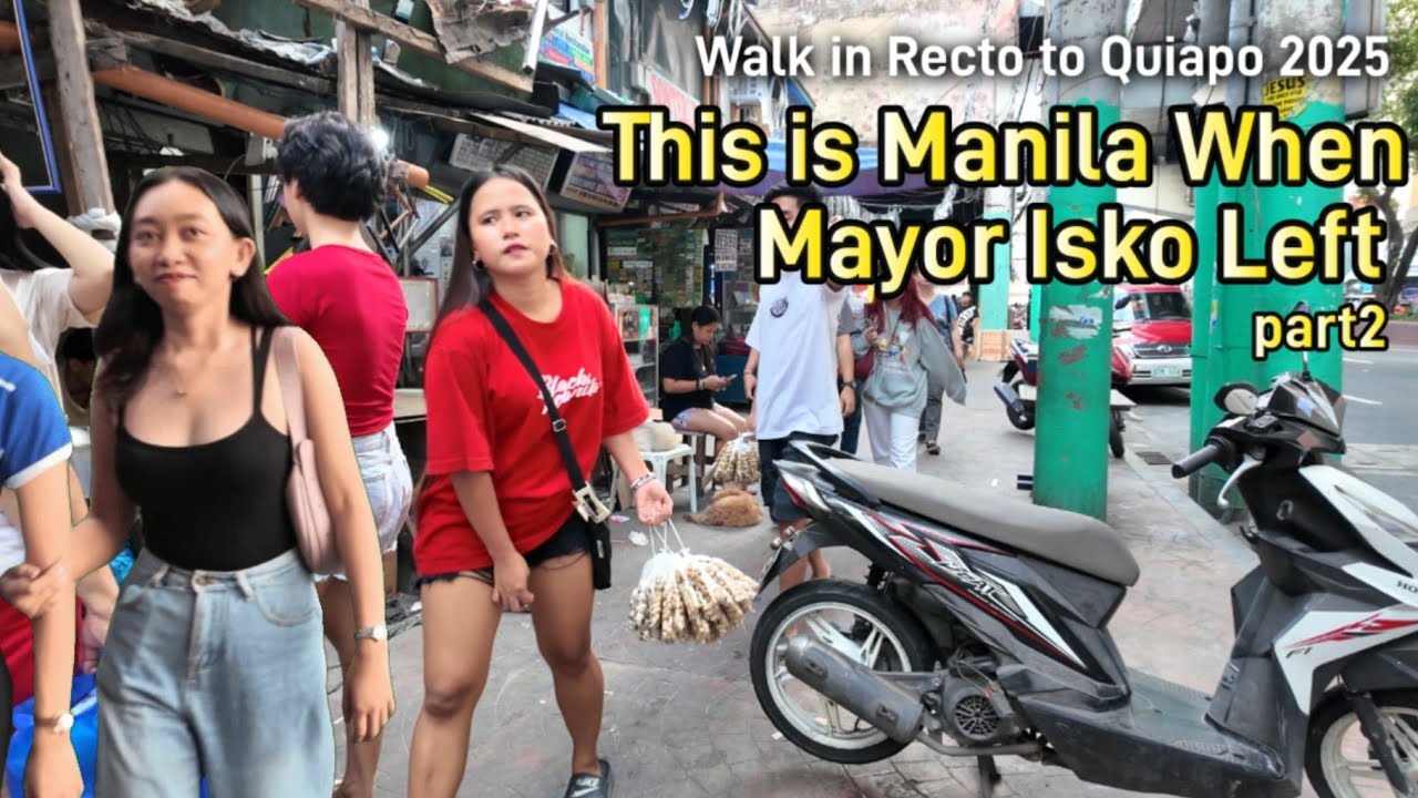 WHAT HAPPENED IN RECTO MANILA after the MAYOR ISKO MORENO LEFT? part2 Walk in RECTO to QUIAPO Manila