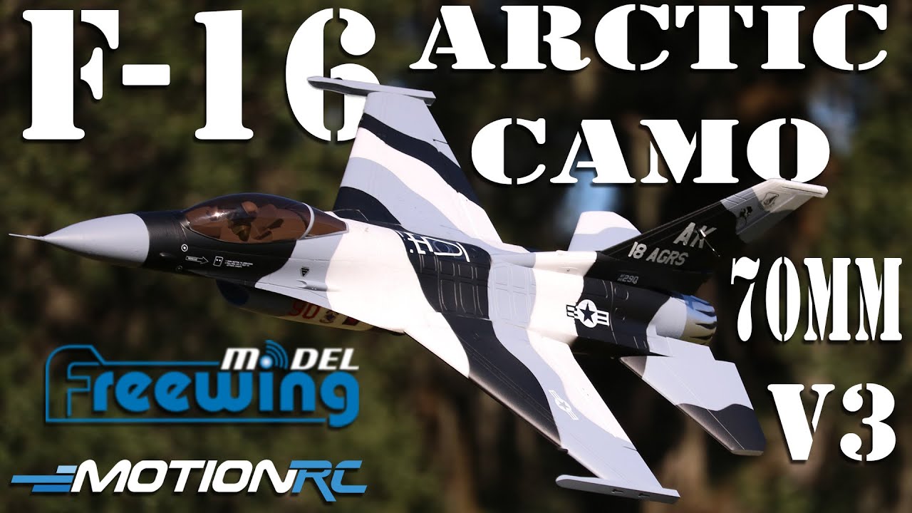 Freewing F-16 V3 Arctic Camo High Performance 70mm EDF Jet | Motion RC