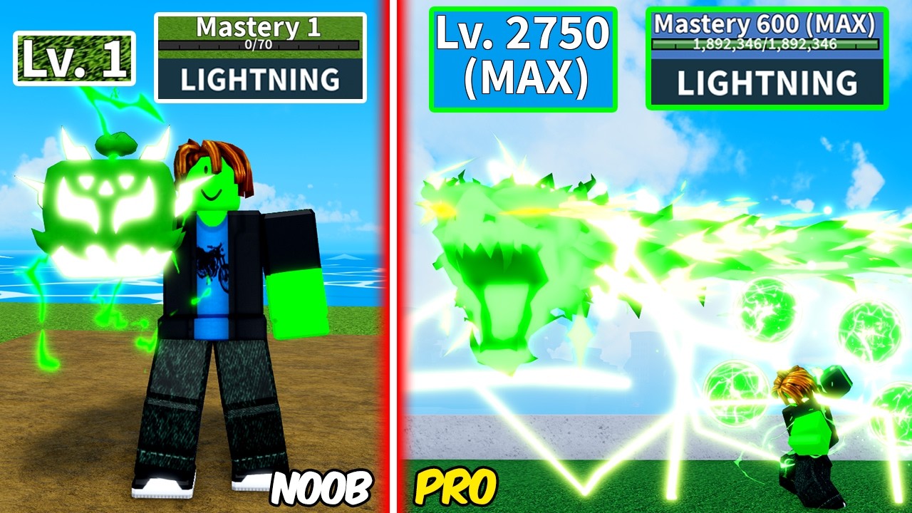 Level 1 to Max Level as Volt Bacon using only Lightning Item | Unlocked Fully Hidden Lightning Power