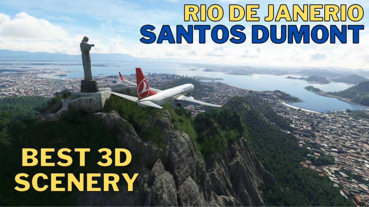 Best Scenery - Microsoft Flight Simulator 2020 - Rio De Janerio | Christ De Redeemer - 4K Ultra