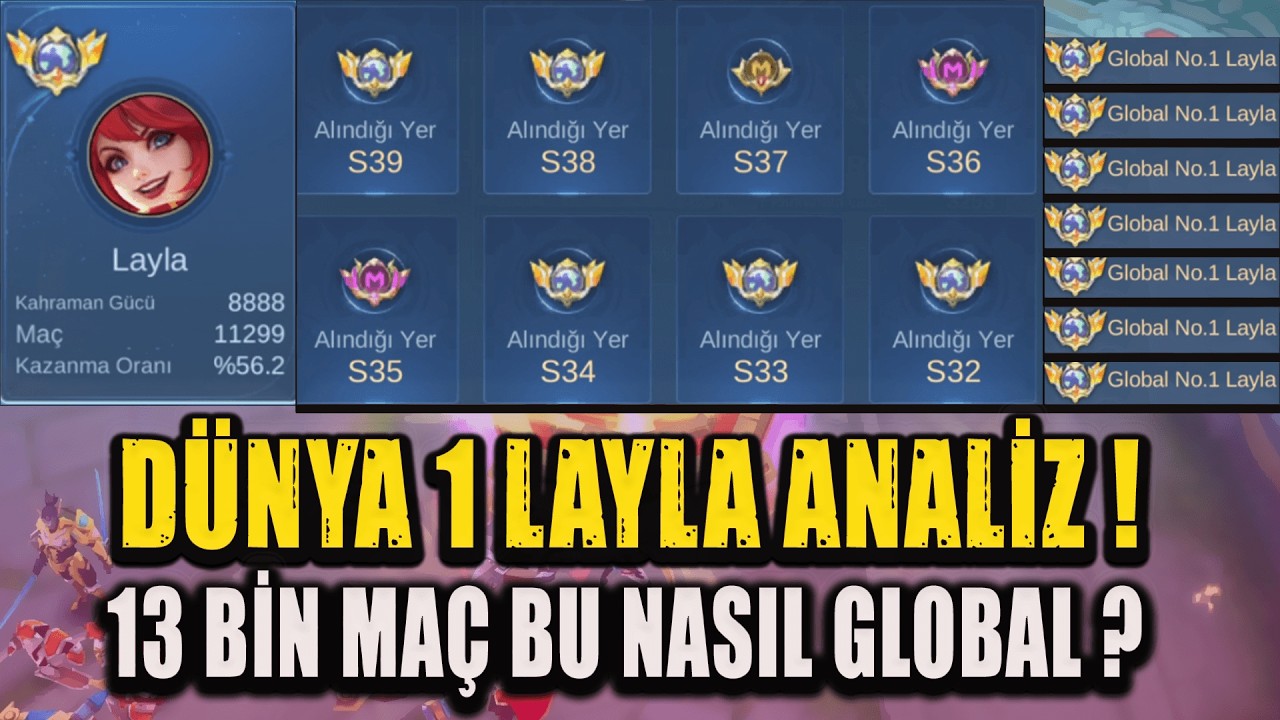 DÜNYA 1 LAYLA ANALİZ ! 13000 MAÇ İLE LAYLA OYNANIR MI ? BUİLD VE RÜNLER İLE HERKESE TEK ATTIM