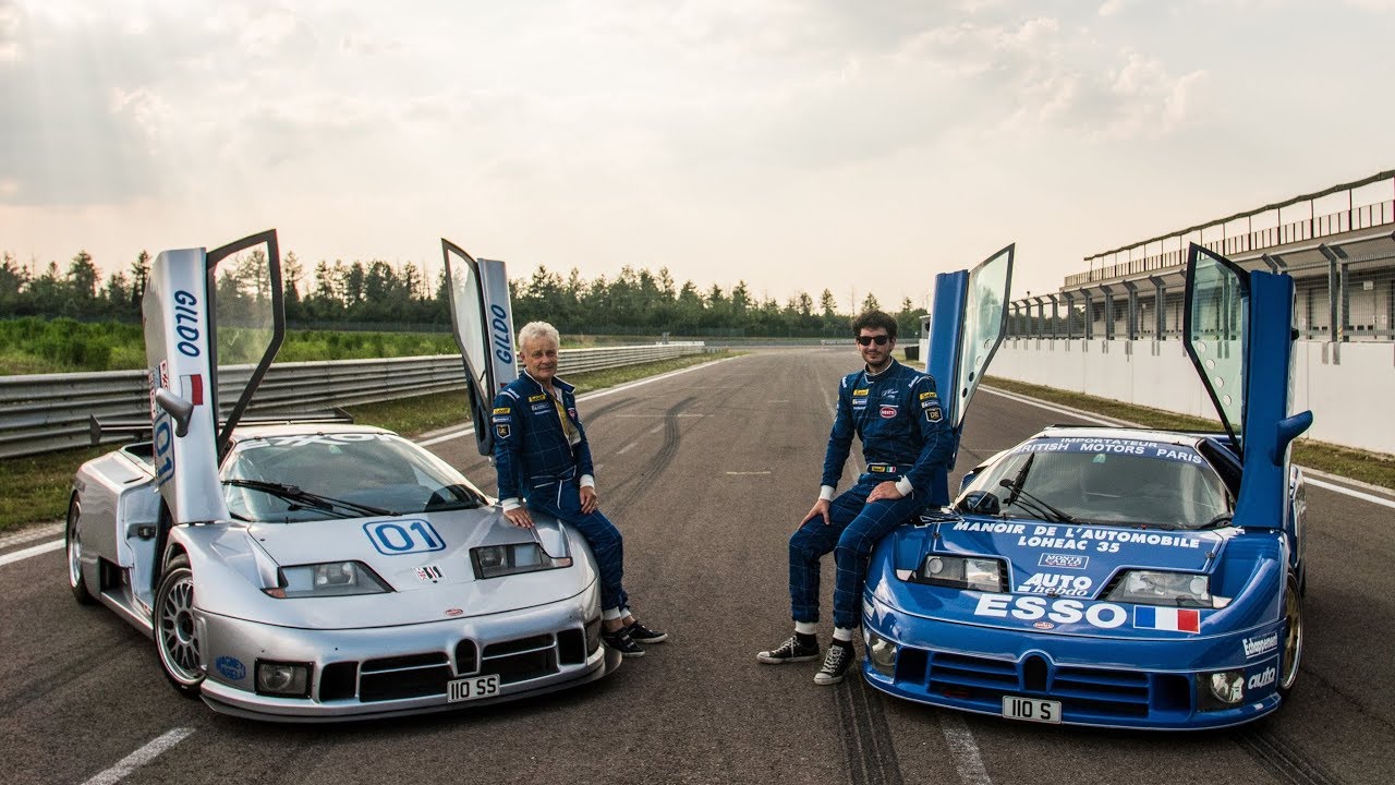 На трассе с гоночными автомобилями Bugatti EB110 (Ле-Ман и IMSA) - Давиде Чирони