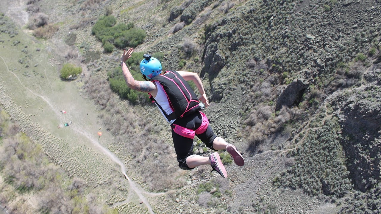 Perrine Bridge BASE jumping | Dallas BASE Crew | Brad Perkins Drift Ghost