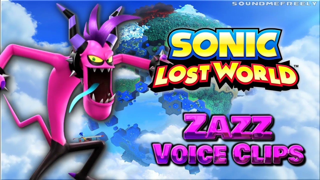 Все озвученные клипы Zazz • Sonic Lost World • Все озвученные линии