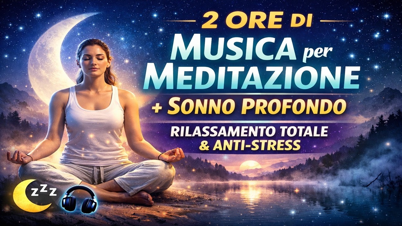🌙 2 Ore di Musica per Meditazione e Sonno Profondo 🌙 Rilassamento Totale, Anti-Stress