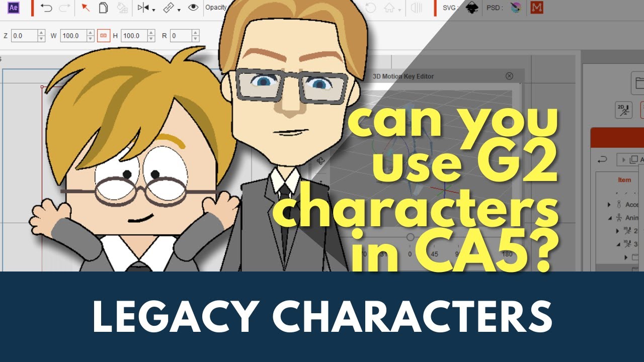 Can You Use G2 Legacy Characters in Cartoon Animator 5? What You Need to Know. #reallusion