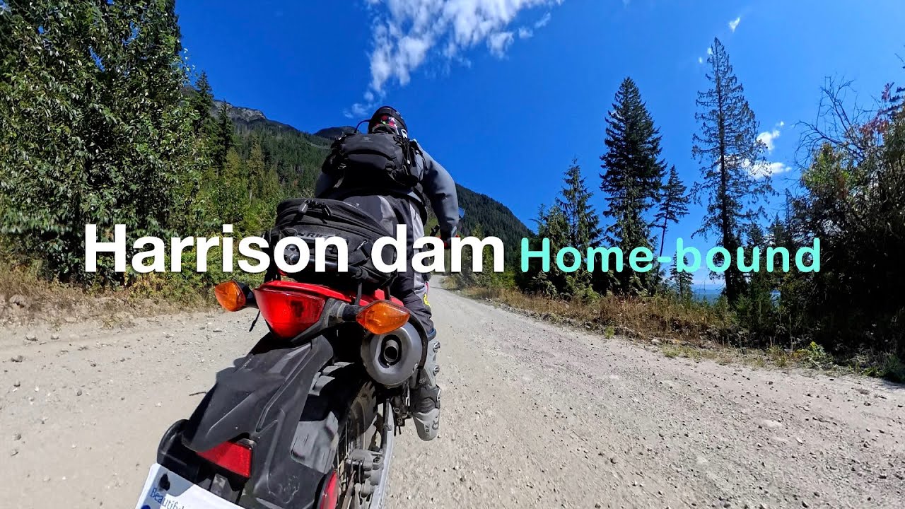 A short and fast excerpt from our ride back. Dual sport motorcycle ride on Harrison East FSR.