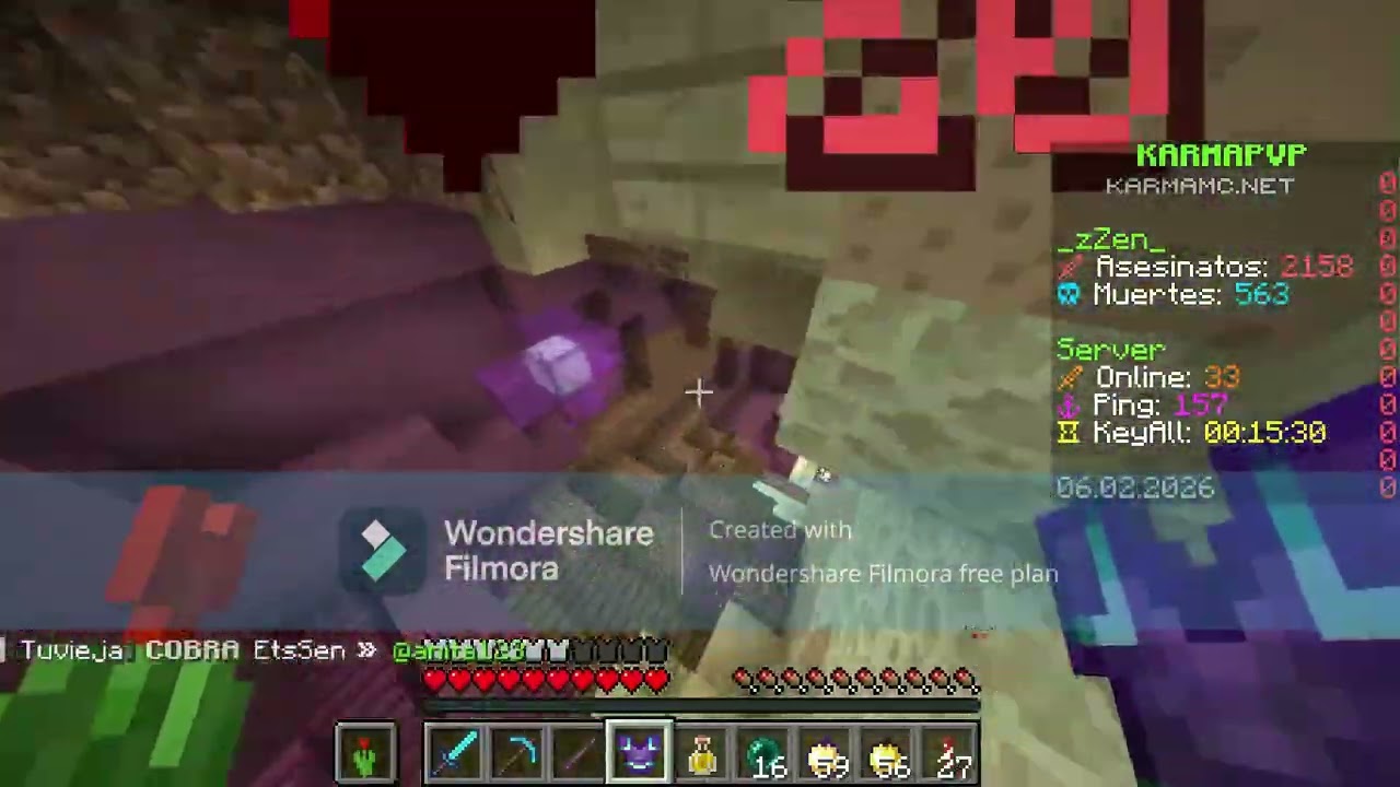 abusando de bug de elytras en karmapvp