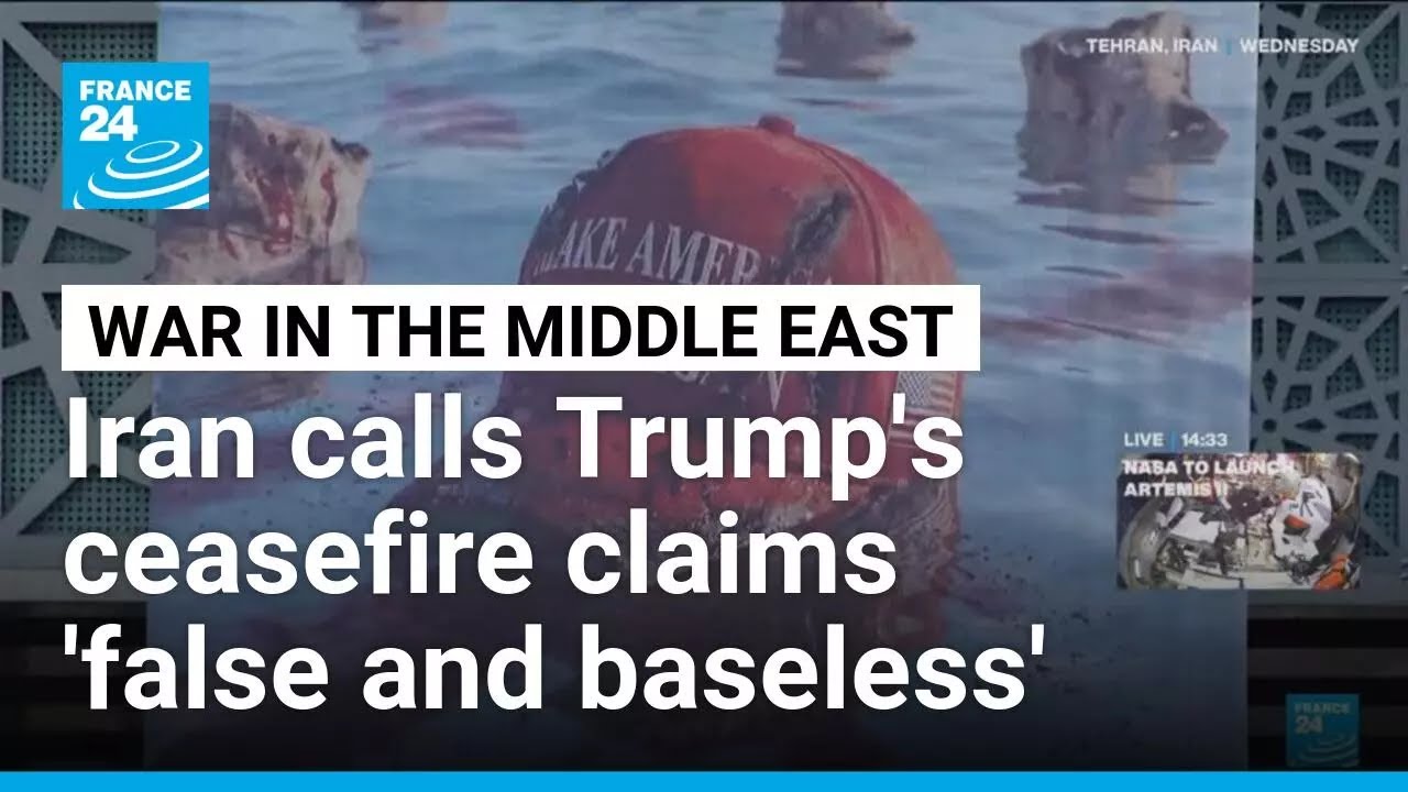 Trump claims Iran wants a ceasefire, Iran says remarks are &lsquo;false and baseless&rsquo; &bull; FRANCE 24