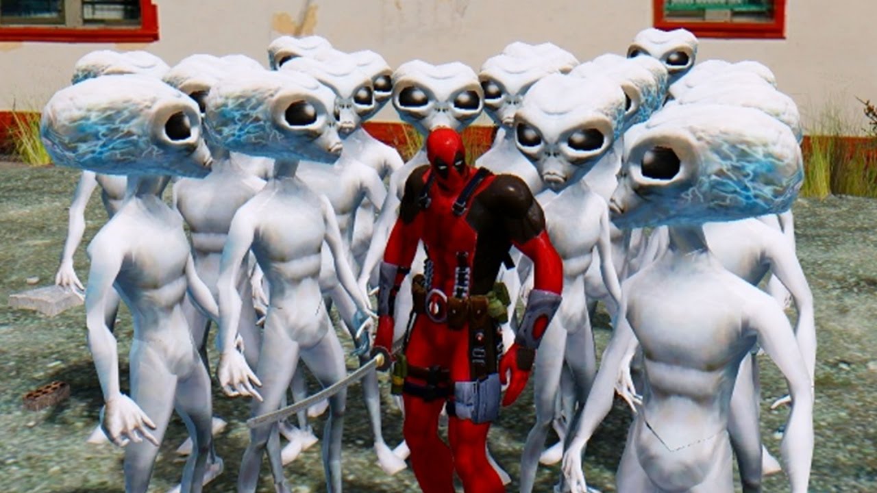 DEADPOOL VS ALIEN INVASION ATTACK - EPIC BATTLE