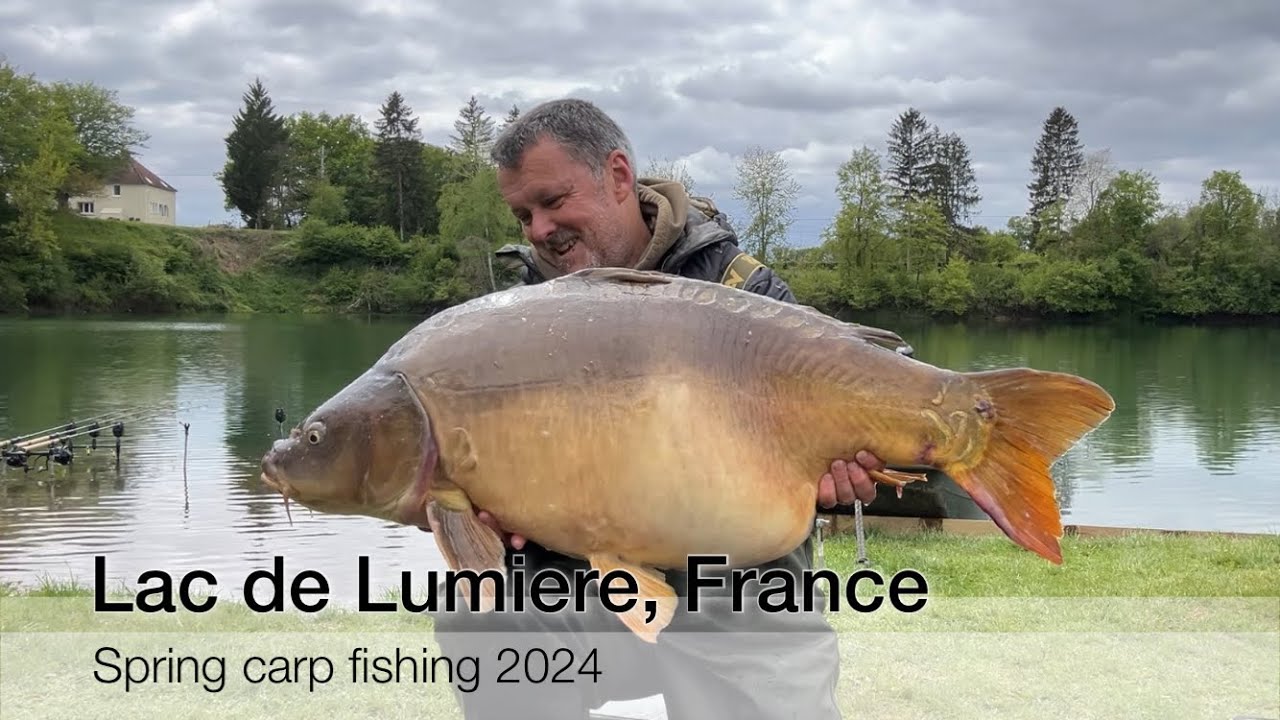 Spring carp fishing at Lac de Lumiere, France