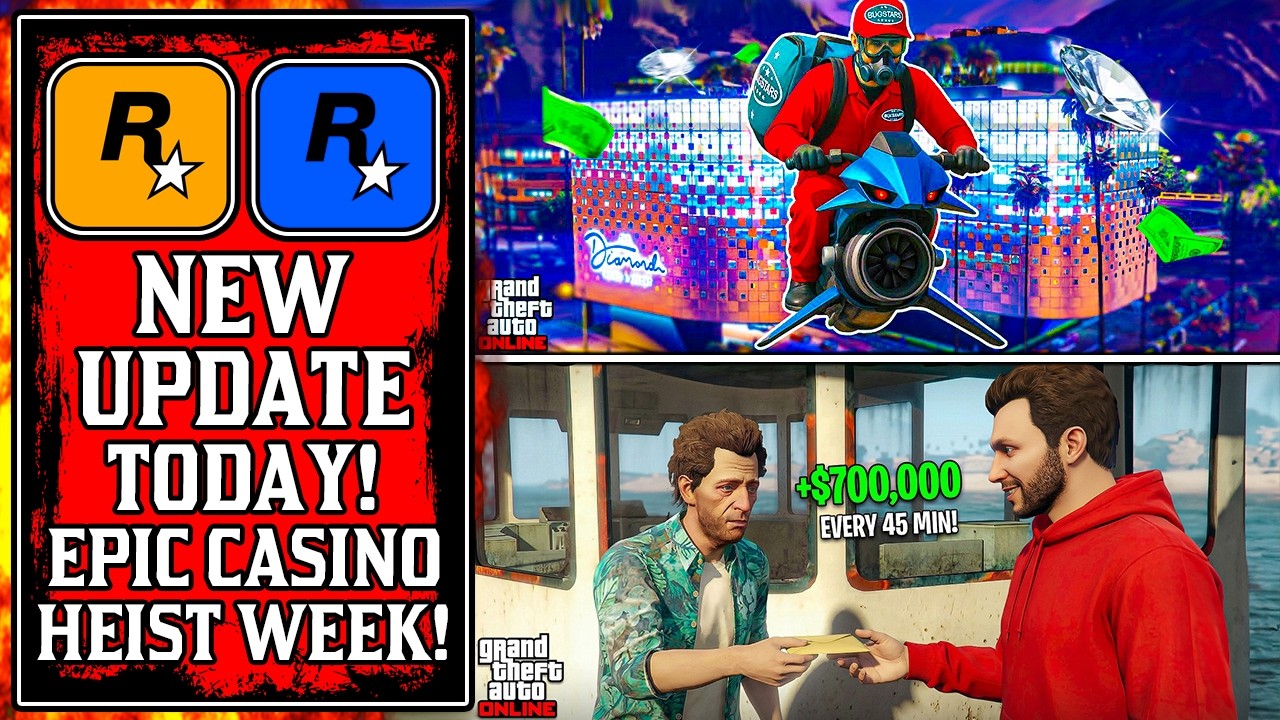 MASSIVE 2x CASINO HEIST WEEK & More! The NEW GTA Online UPDATE Today! (GTA5 New Update)