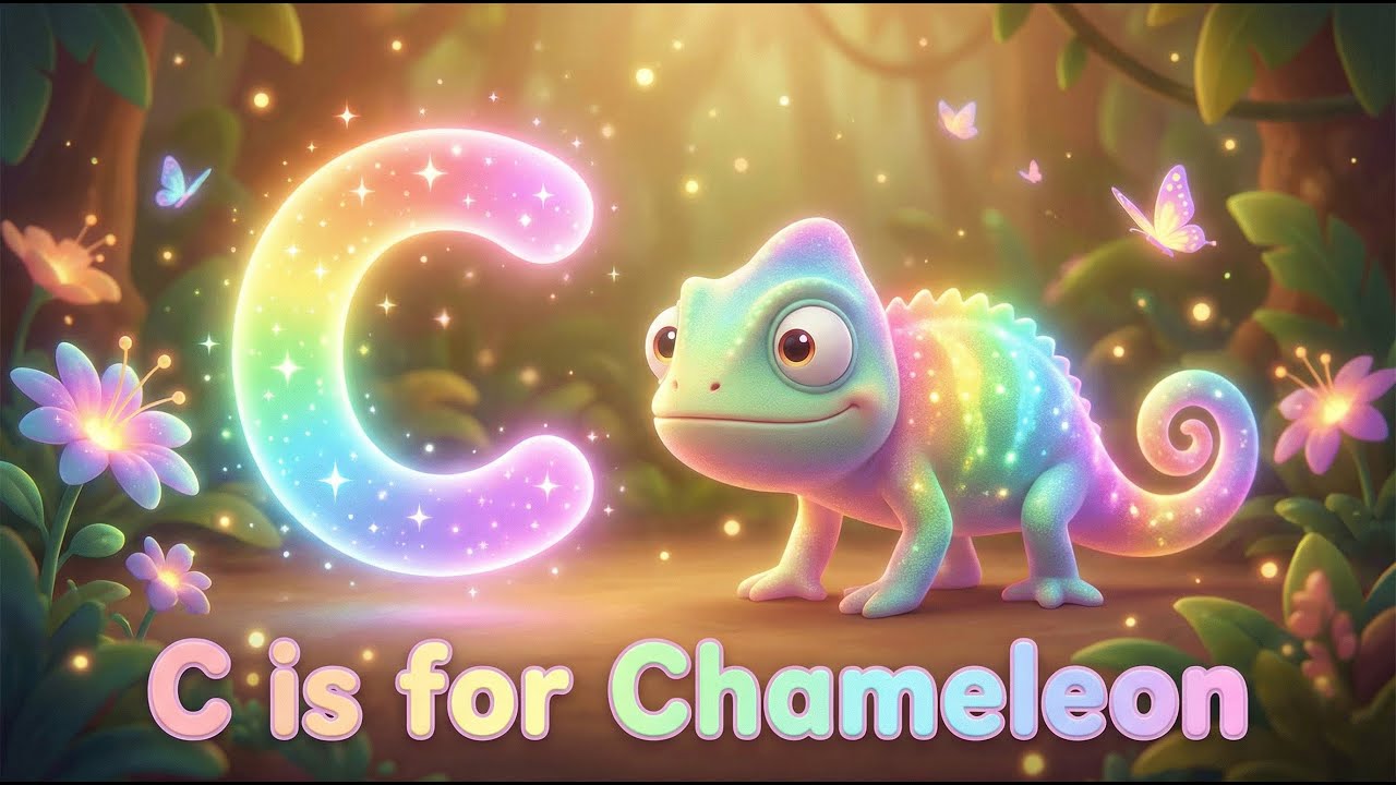 C is for Chameleon 🌈 | Kids Alphabet Story | Learn ABC Letters for Toddlers