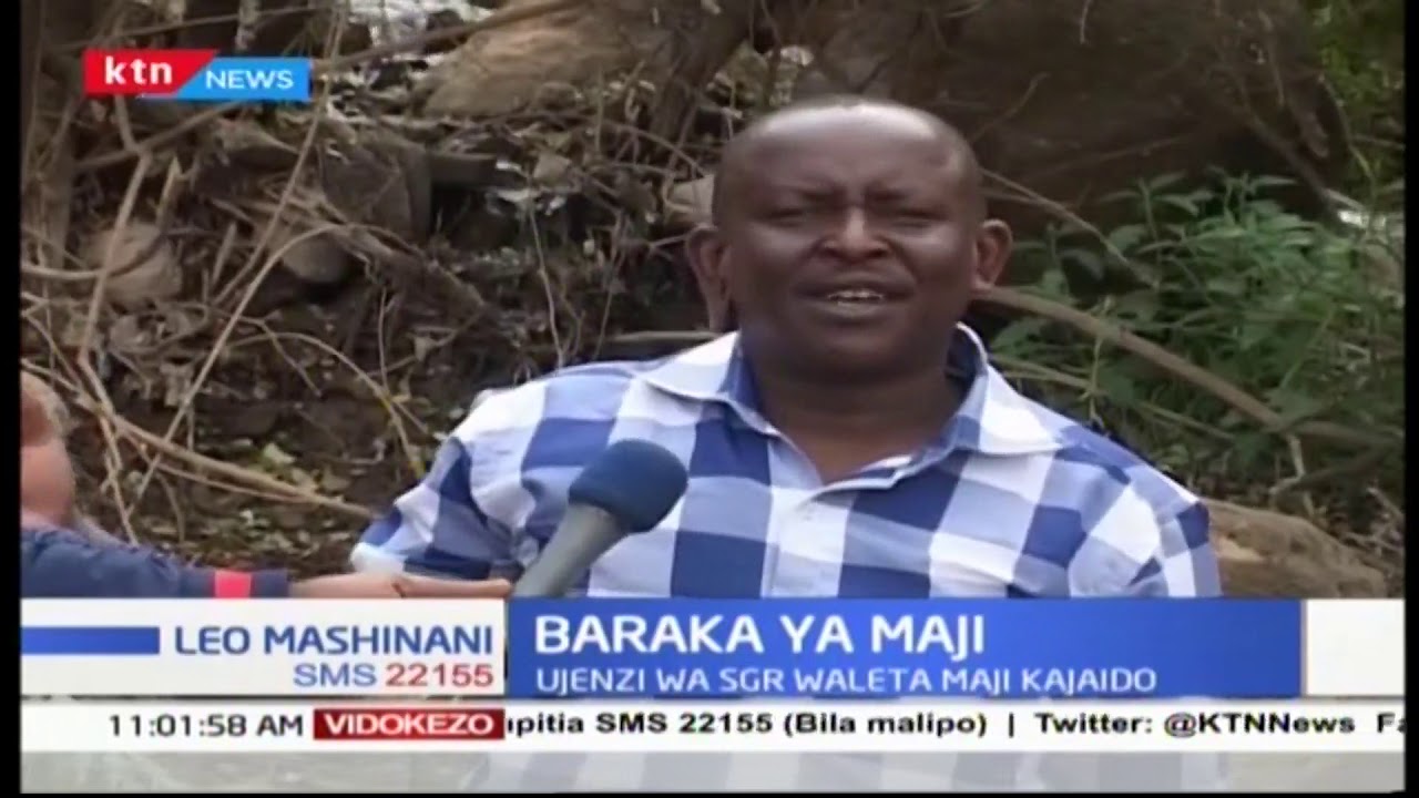 Ujenzi wa SGR waleta maji Kajiado