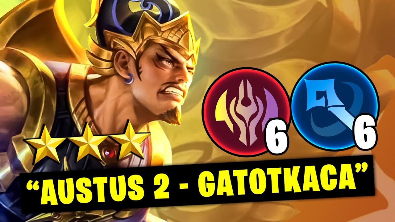 BINTANG 3 GAK PAKE LAMA COY! AUSTUS 2 - GATOTKACA! - Magic Chess Mobile Legends