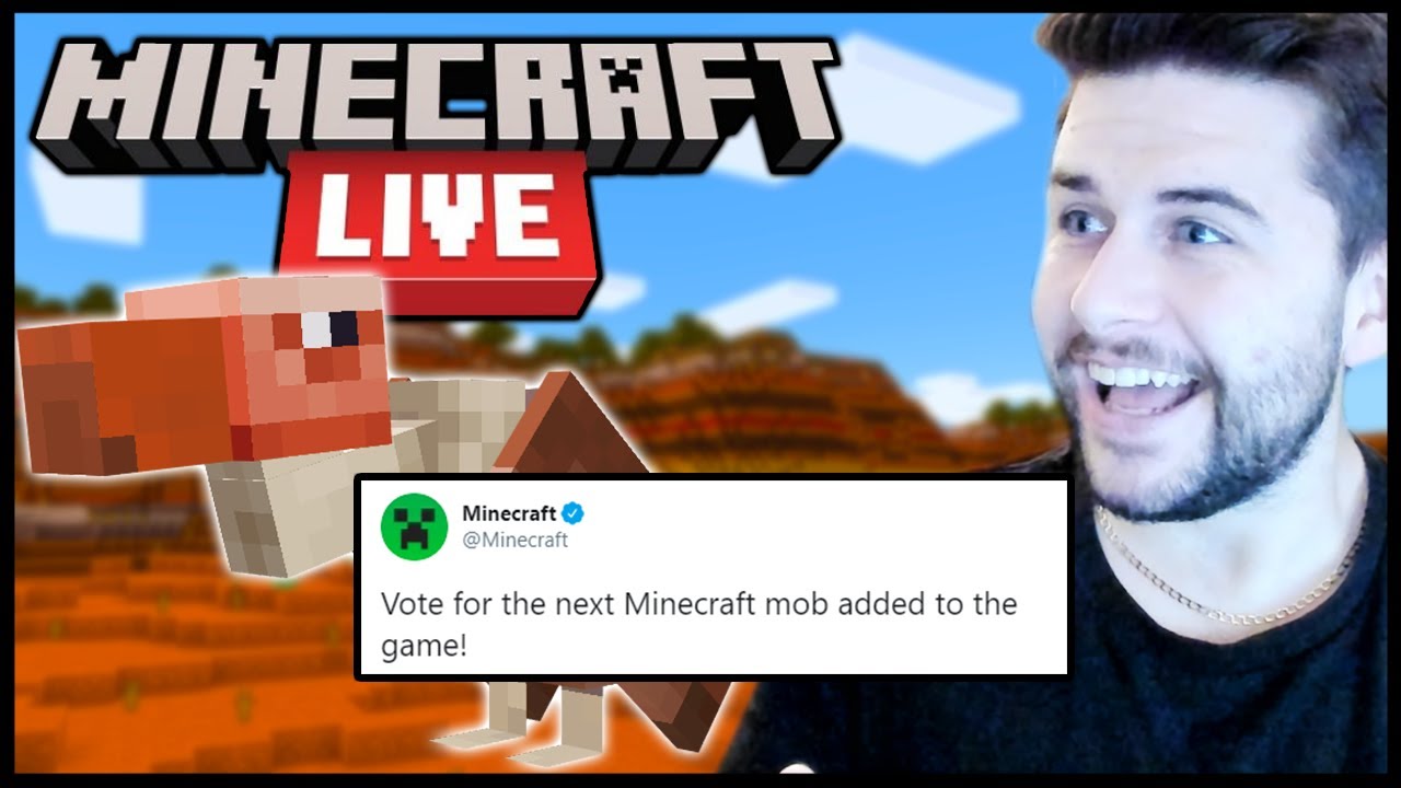 Minecon 2020 ANNOUNCED! Vote For The NEXT Mob In Game (Minecraft Live)