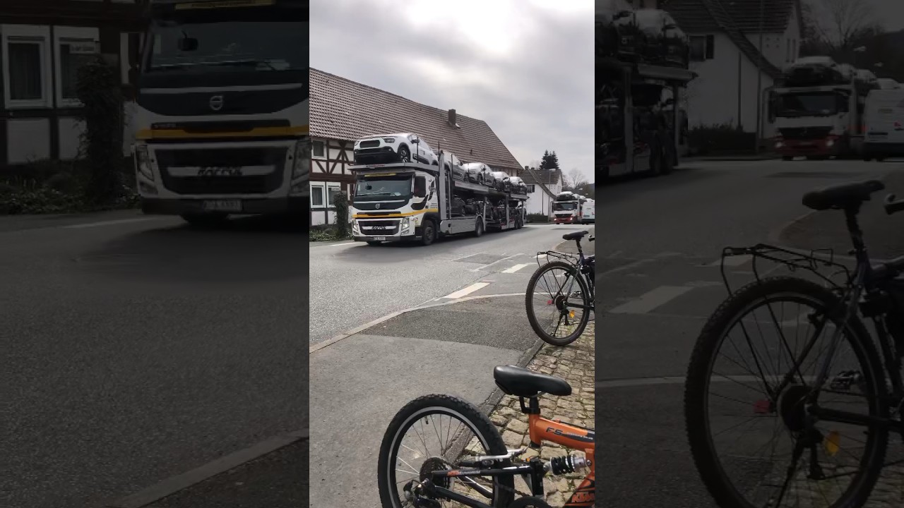 Перевозка автомобилей фурами, Германия / Transportation of cars by trucks, Germany 