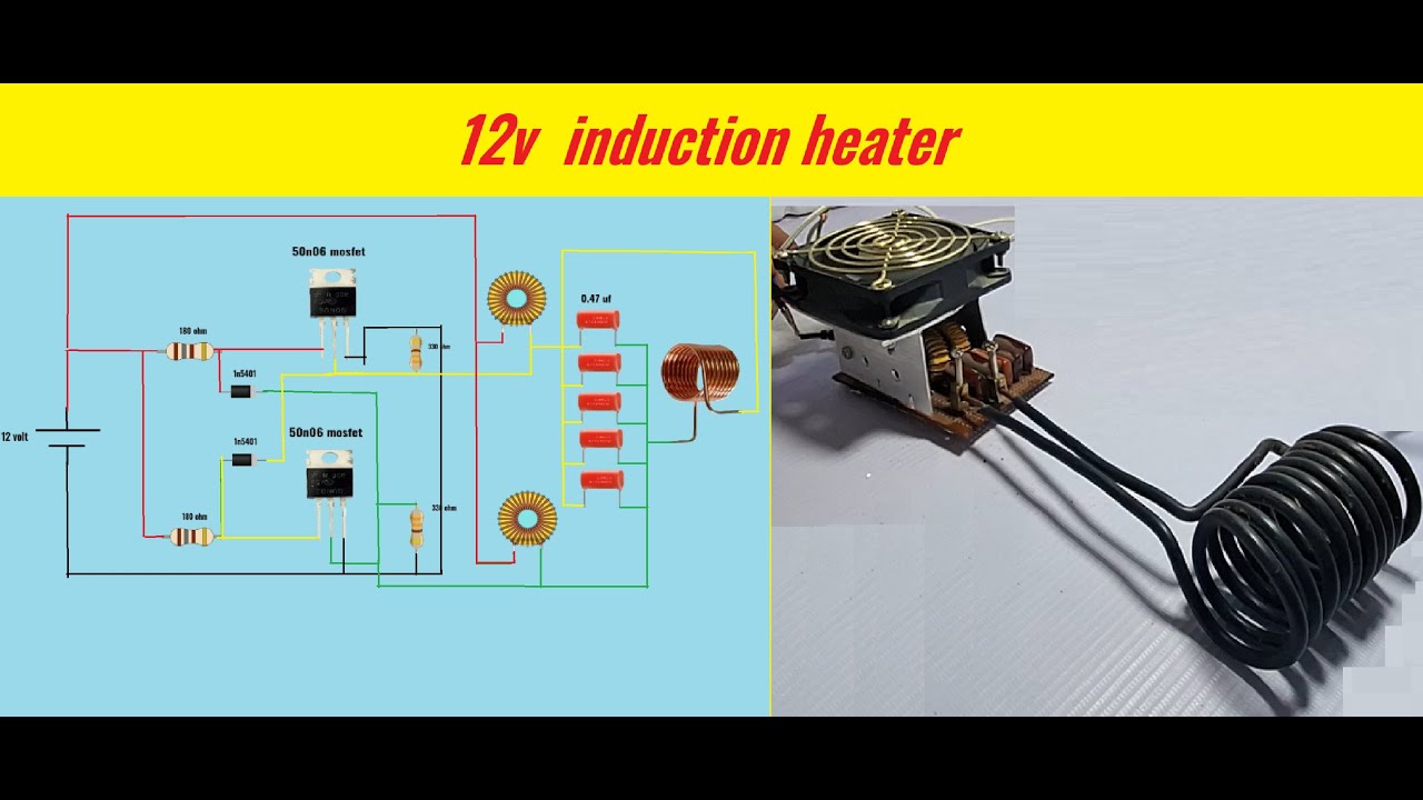 simple induction heater ساخت هیتر القایی
