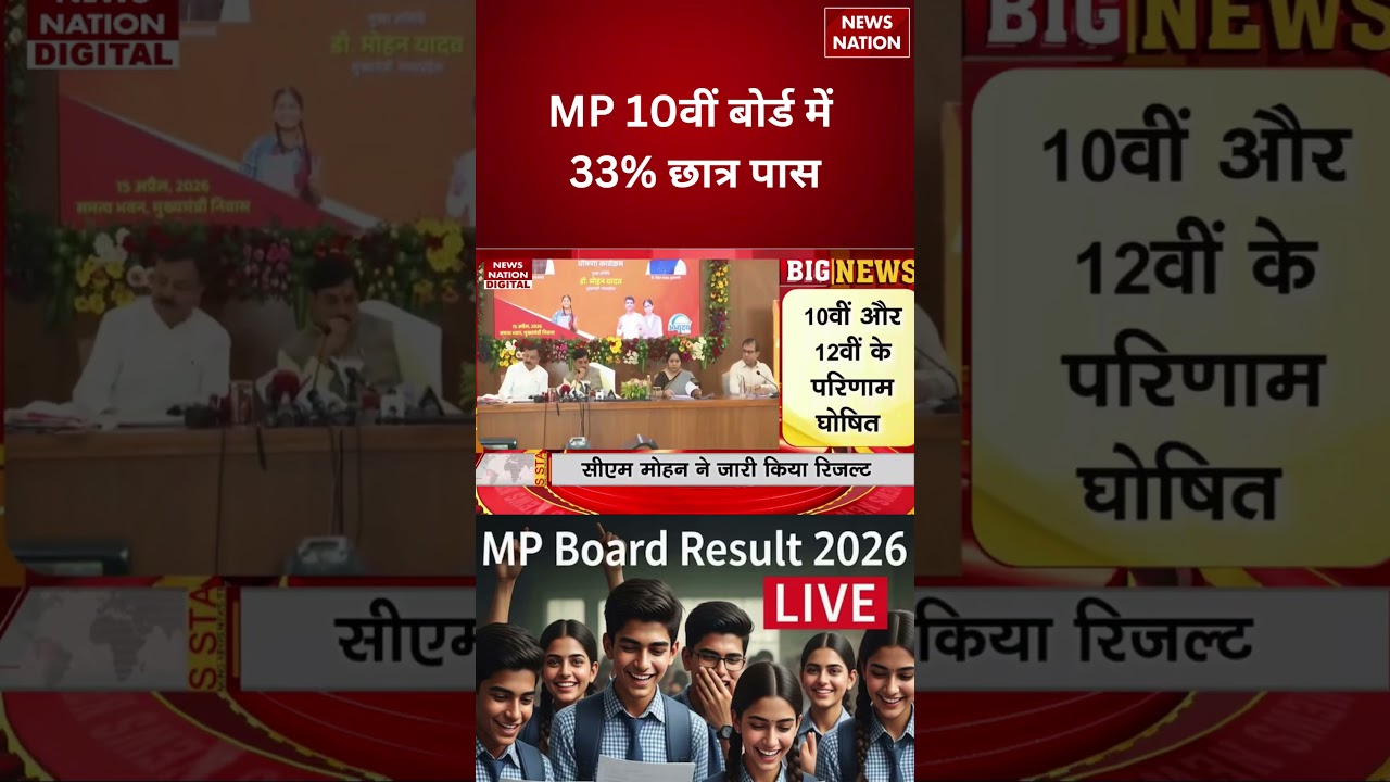 MP Board Toppers Reward 2026:MP 10वीं बोर्ड में 33% छात्र पास |MPBSE | MP 10th-12th Results