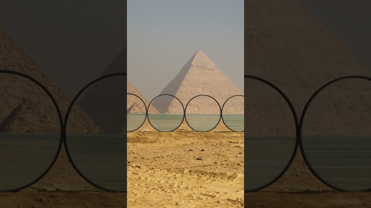 Exploring 'Horizon' by Costas Varotsos at the Giza Pyramids I #ForeverisNowIII