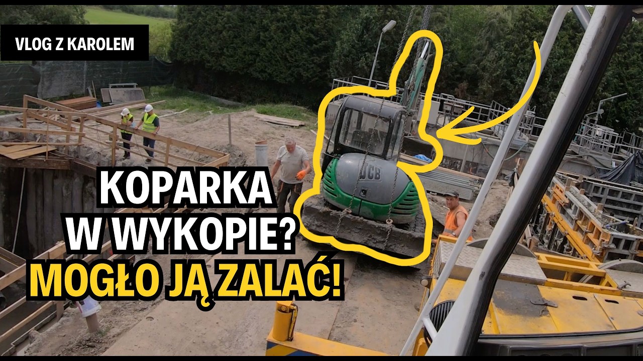 Czy dźwig 50 t mógł zrobić to szybciej? Transport koparki z dziury! | EHC Karol Zagajewski sp.k