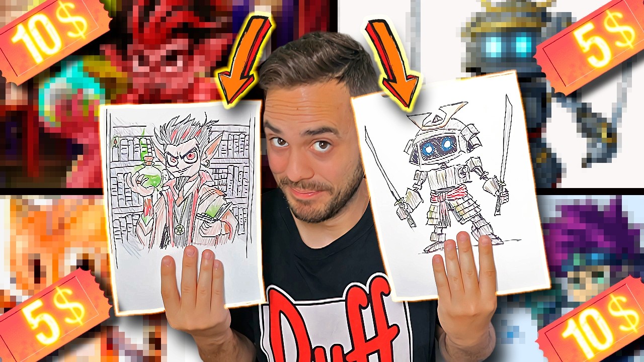 PAGUÉ A LOS ARTISTAS MÁS BARATOS DE INTERNET PARA QUE MEJORARAN MIS DIBUJOS DEFORMES