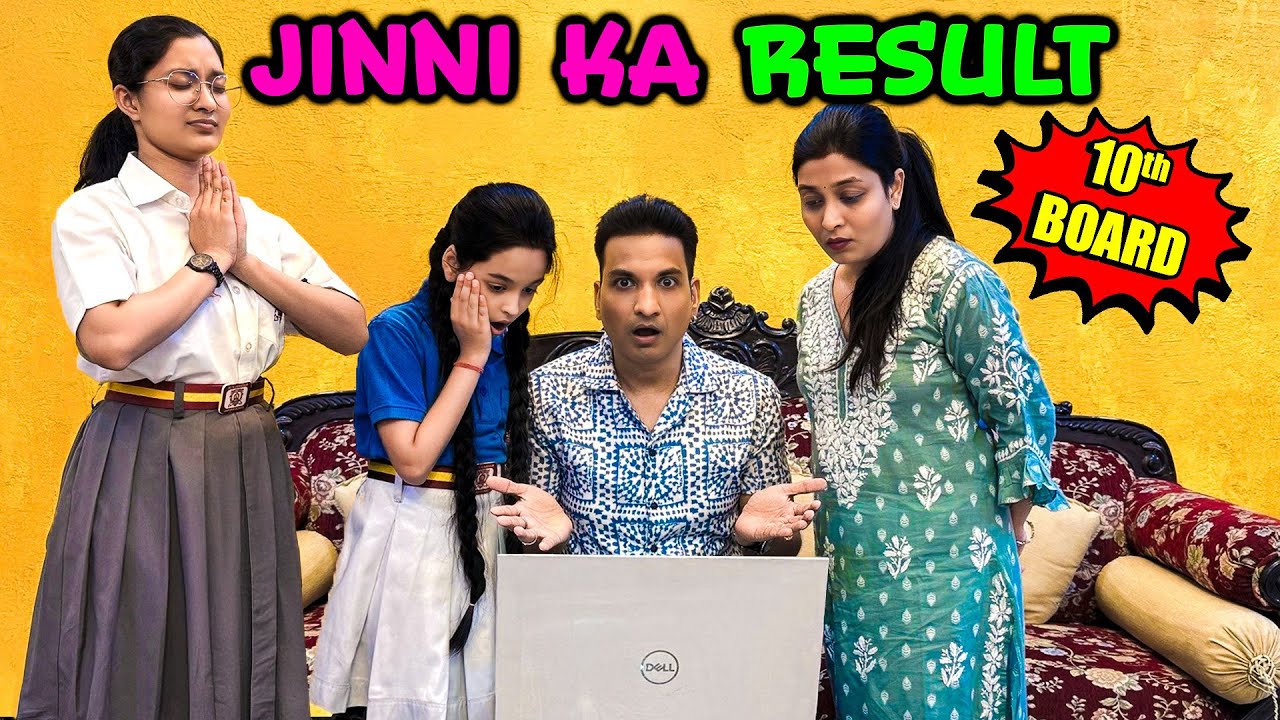 JINNI KA RESULT 😱 | 10th CBSE BOARD 📚 | Pass or Fail? 🤔 | Cute Sisters