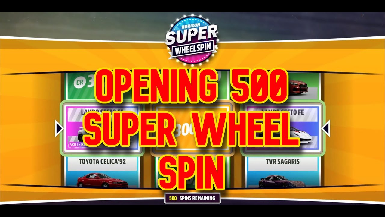 OPENING 500 SUPER WHEELSPINS in Forza Horizon 5 /Popky