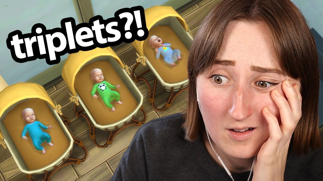 my sim had TRIPLETS by accident (please help me) | Nightmare Legacy Challenge #47