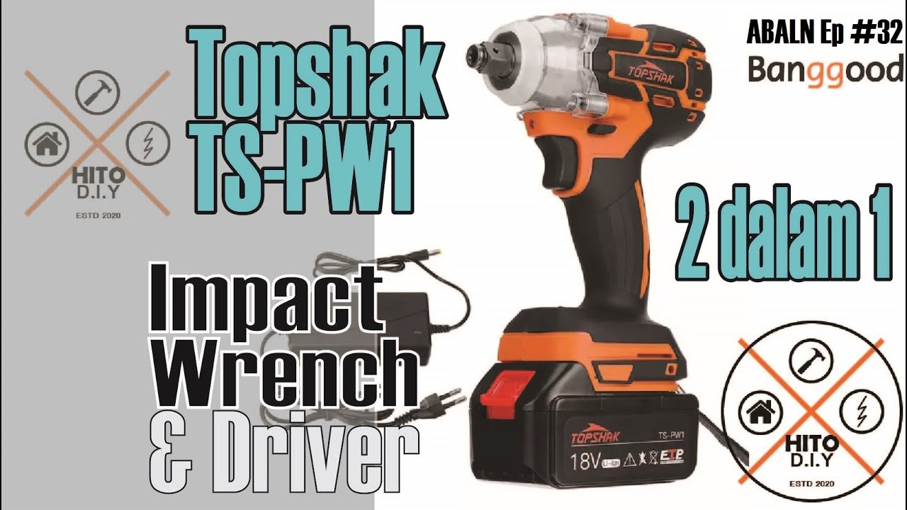 Impact Wrench 2 in 1 || Topshak TS-PW1 || Full Test and Review